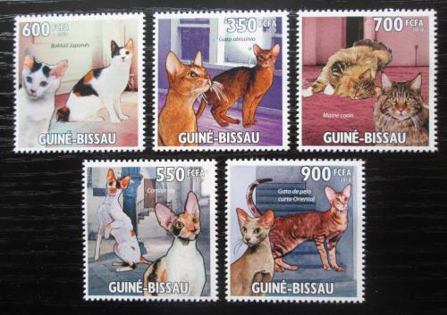Poštovní známky Guinea-Bissau 2010 Koèky Mi# 4773-77 Kat 12€