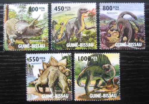 Poštovní známky Guinea-Bissau 2010 Dinosauøi Mi# 4593-97 Kat 14€