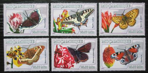 Poštovní známky Mosambik 2007 Motýli Mi# 2928-33 Kat 10€