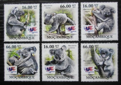 Poštovní známky Mosambik 2011 Koaly Mi# 5358-63 Kat 23€ 