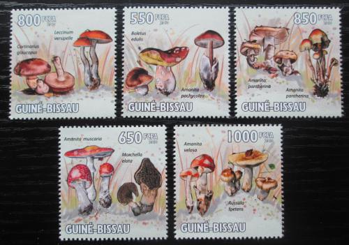 Poštovní známky Guinea-Bissau 2010 Houby Mi# 4623-27 Kat 15€