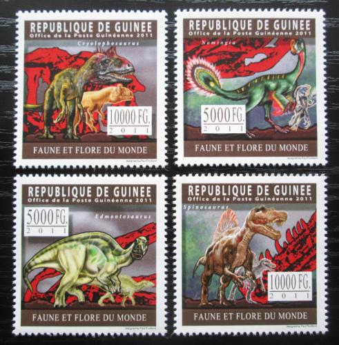 Poštovní známky Guinea 2011 Dinosauøi Mi# 8299-8302 Kat 12€