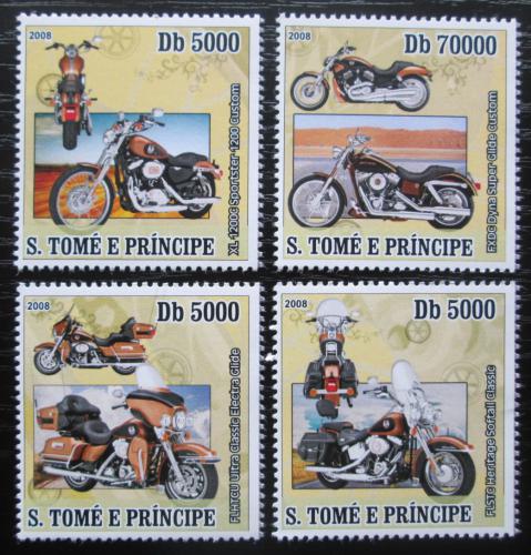 Poštovní známky Svatý Tomáš 2008 Motocykly Harley-Davidson Mi# 3297-3300 Kat 12€