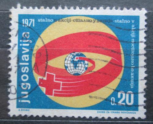 Potovn znmka Jugoslvie 1971 erven k, daov Mi# 40 - zvtit obrzek