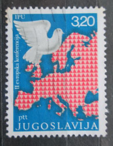 Poštovní známka Jugoslávie 1975 Mapa Evropy Mi# 1585