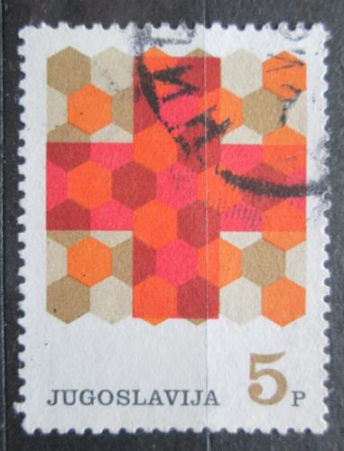 Poštovní známka Jugoslávie 1968 Èervený køíž, daòová Mi# 34