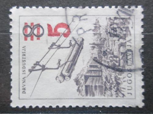 Poštovní známka Jugoslávie 1965 Pøeprava døeva pøetisk Mi# 1134