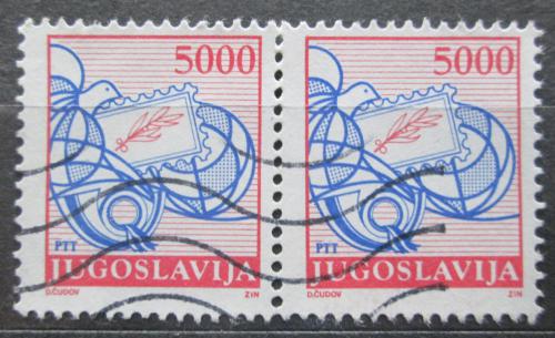 Poštovní známky Jugoslávie 1989 Poštovní služby pár Mi# 2327