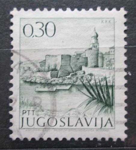 Poštovní známka Jugoslávie 1971 Hrad na ostrovì Krk Mi# 1427
