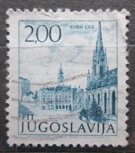 Poštovní známka Jugoslávie 1972 Radnice s katedrálou Novi Sad Mi# 1477