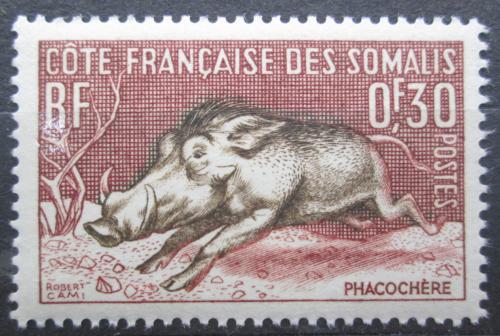 Poštovní známka Francouzské Somálsko 1958 Prase savanové Mi# 314