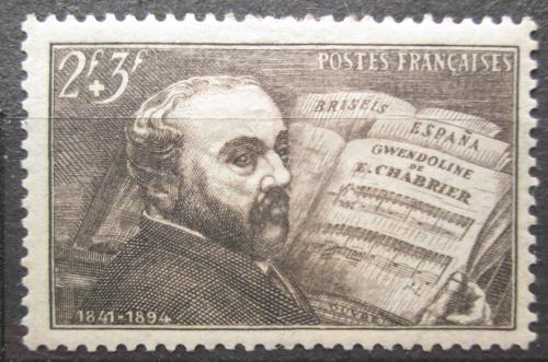 Poštovní známka Francie 1942 Emanuel Chabrier, operní skladatel Mi# 553