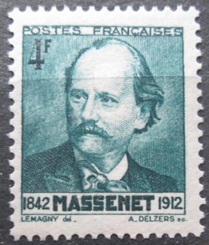 Poštovní známka Francie 1942 Jules Massenet, operní skladatel Mi# 555