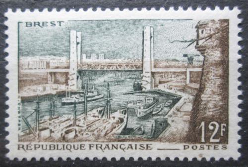Poštovní známka Francie 1957 Pøístav Brest Mi# 1144