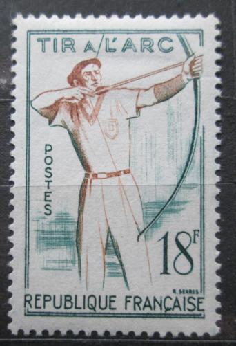 Poštovní známka Francie 1958 Lukostøelba Mi# 1199