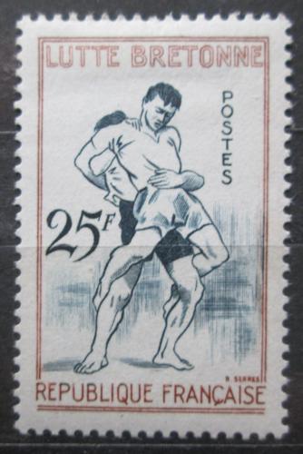 Poštovní známka Francie 1958 Zápas Mi# 1200 