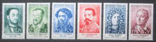 Poštovní známky Francie 1958 Osobnosti Mi# 1202-07 Kat 12€