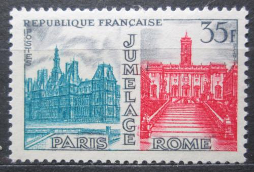 Poštovní známka Francie 1958 Pøátelství Paøíže a Øíma Mi# 1212