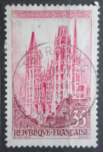 Potovn znmka Francie 1957 Katedrla v Rouen Mi# 1164