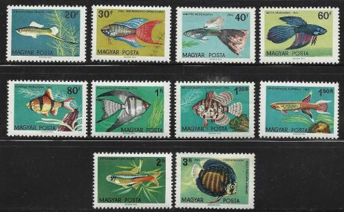 Poštovní známky Maïarsko 1962 Ryby Mi# 1820-29