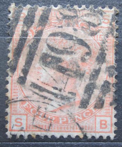 Poštovní známka Velká Británie 1865 Královna Viktorie Mi# 24 Kat 35€
