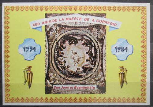 Poštovní známka Nikaragua 1984 Umìní, Correggio Mi# Block 156