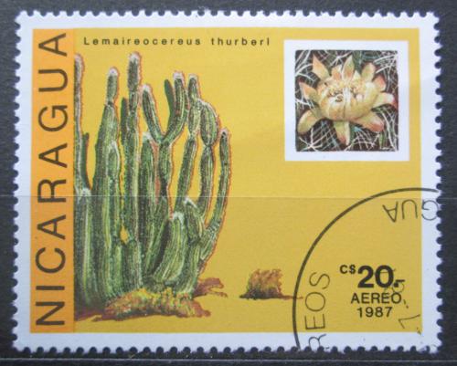 Poštovní známka Nikaragua 1987 Kaktus, Lemaireocereus thurberi Mi# 2803