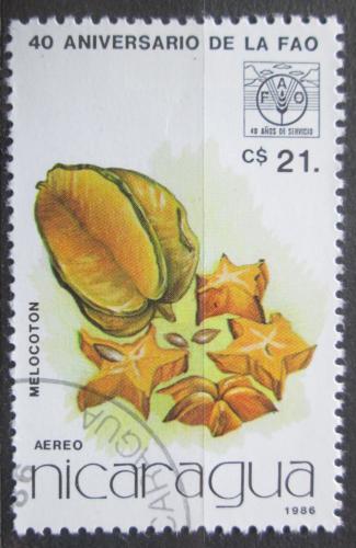 Poštovní známka Nikaragua 1986 Melocotón Mi# 2692
