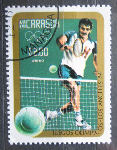 Poštovní známka Nikaragua 1984 LOH Los Angeles, tenis Mi# 2525