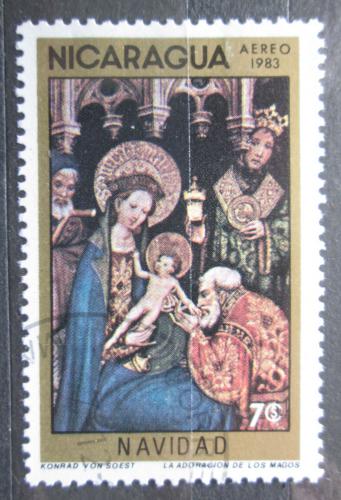 Poštovní známka Nikaragua 1983 Vánoce, umìní Mi# 2469