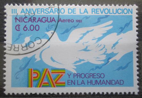 Poštovní známka Nikaragua 1982 Holubice míru Mi# 2284