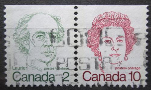 Poštovní známky Kanada 1976 Královna Alžbìta II. a Wilfrid Laurier Mi# N/N