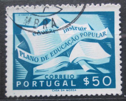 Potovn znmka Portugalsko 1954 Oteven uebnice Mi# 825