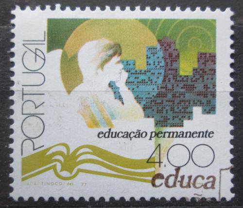 Poštovní známka Portugalsko 1977 Další vzdìlávání Mi# 1366