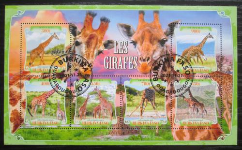 Poštovní známky Burkina Faso 2021 Žirafy Mi# Mi# N/N