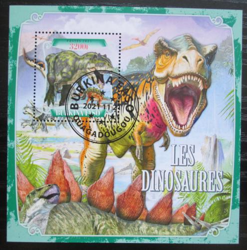 Poštovní známka Burkina Faso 2021 Dinosauøi Mi# Mi# N/N