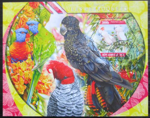 Poštovní známka Mali 2021 Papoušci Mi# Mi# N/N