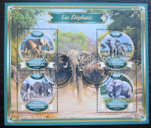 Poštovní známky Madagaskar 2022 Sloni Mi# Mi# N/N