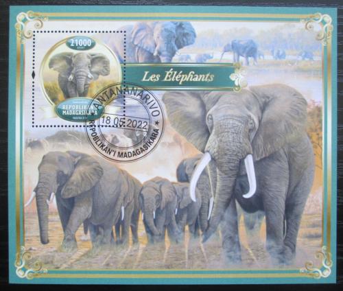 Poštovní známka Madagaskar 2022 Sloni Mi# Mi# N/N