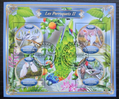 Poštovní známky Madagaskar 2022 Papoušci Mi# Mi# N/N