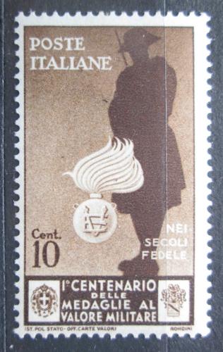 Poštovní známka Itálie 1934 Medaile Za stateènost, 100. výroèí Mi# 494 Kat 5€