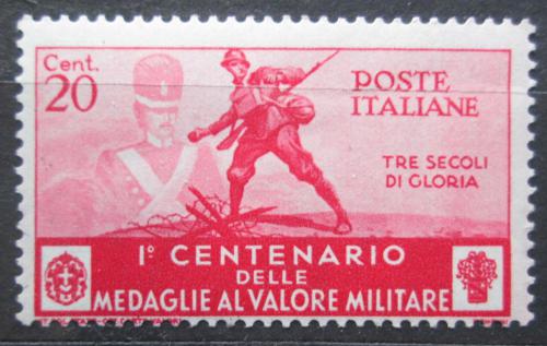 Poštovní známka Itálie 1934 Medaile Za stateènost, 100. výroèí Mi# 496 Kat 5€