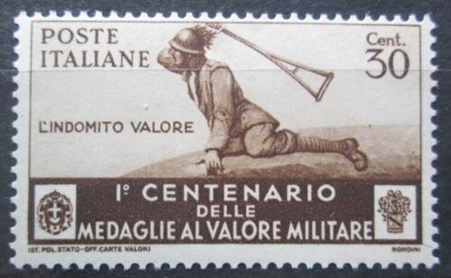 Poštovní známka Itálie 1934 Medaile Za stateènost, 100. výroèí Mi# 498 Kat 10€