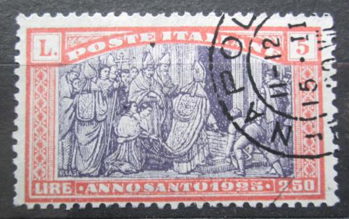 Poštovní známka Itálie 1924 Papež zavírá Svatou bránu Mi# 211 Kat 60€