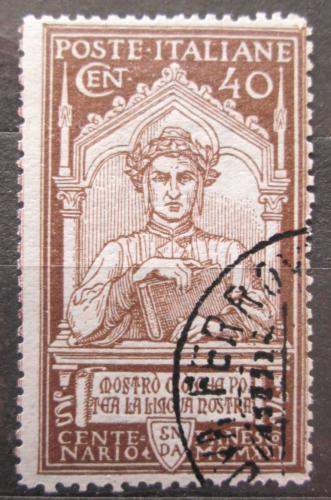Poštovní známka Itálie 1921 Dante Alighieri, básník Mi# 143 Kat 17€