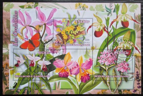 Poštovní známky Gabon 2022 Orchideje Mi# N/N