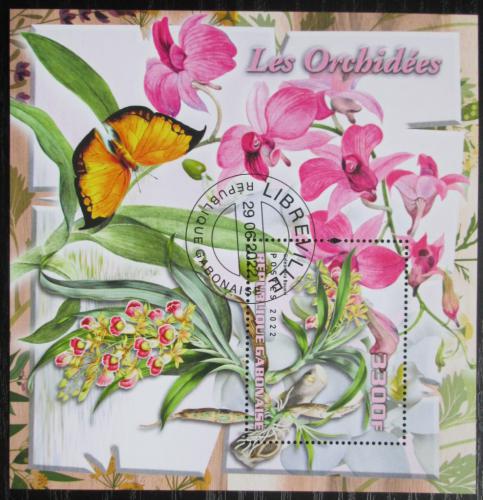 Poštovní známka Gabon 2022 Orchideje Mi# N/N