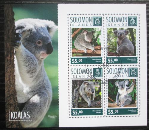Poštovní známky Šalamounovy ostrovy 2014 Koala medvídkovitý Mi# 2942-45