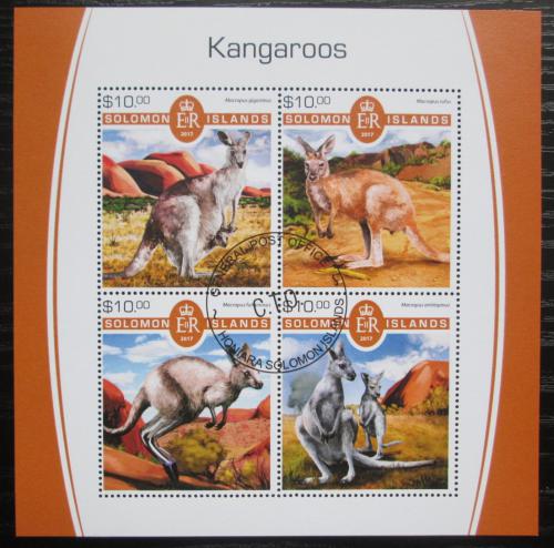 Poštovní známky Šalamounovy ostrovy 2017 Klokani Mi# 4772-75 Kat 12€