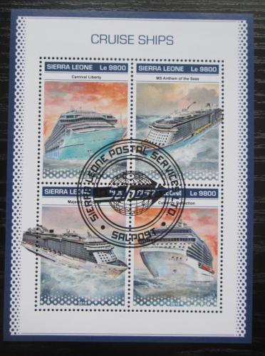 Poštovní známky Sierra Leone 2018 Výletní lodì Mi# 10365-68 Kat 11€